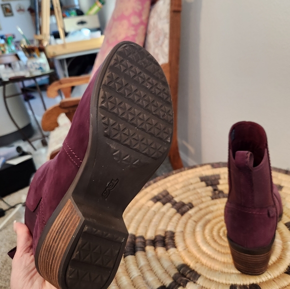 Teva Anaya Bootie Chelsea Boots - Waterproof Suede Leather Purple 💜 - Picture 3 of 11